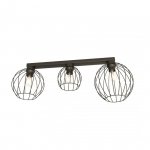 LAMPA SUFITOWA PLAFON CZARNY DRUCIANY NEST 3 BL oprawa oświetleniowa