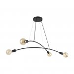 TK LIGHTING HELIX BLACK LAMPA WISZĄCA 4 PŁ