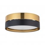 TK LIGHTING HILTON BLACK/GOLD 4180  LAMPA SUFITOWA PLAFON CZARNO ZŁOTY ABAŻUR DUŻY 45CM