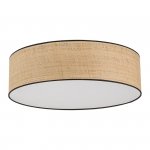 TK LIGHTING LIBERIA 4729 LAMPA SUFITOWA PLAFON Z ABAŻUREM NATURALNYM RAFIA 60CM