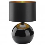 TK LIGHTING PALLA BLACK/GOLD 5091 LAMPKA NOCNA STOŁOWA CZARNO ZŁOTA SZKLANA