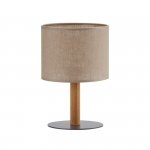 TK LIGHTING DEVA NATURE LAMPKA NOCNA STOŁOWA BRĄZOWA Z ABAŻUREM