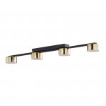 TK LIGHTING DALLAS GOLD/BLACK LAMPA SUFITOWA 4 PŁ