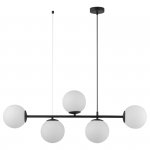 TK LIGHTING CELESTE 6219 LAMPA WISZĄCA CZARNA KLOSZE KULE BIAŁE