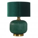 LAMPA STOŁOWA LAMPKA NOCNA SZKLANA ZIELONA BUTELKOWA ZIELEŃ  GLAMOUR DO SALONU NA KOMODĘ LIGHT PRESTIGE TAMIZA LP-1515/1T small green