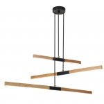 LAMPA WISZĄCA DREWNIANA LISTWY LED BELKI DO KUCGNI SALONU POKOJU LIGHT PRESTIGE LUGANO LP-2828/3P