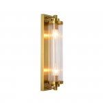 KINKIET ZŁOTY MATOWY SZKLANY GLAMOUR DO ŁAZIENKI SALONU SYPIALNI PIONOWY LIGHT PRESTIGE LORENZO LP-2960/1W GD