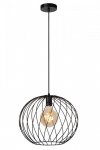 LAMPA CZARNA DRUCIANA METALOWA CZARNA KULA LUCIDE DANZA 21428/40/30
