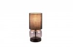 LAMPKA NOCNA STOŁOWA SZKLANA Z ABAŻUREM ELIO 517800154 TRIO