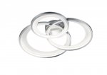 PLAFON LED KOŁA RINGI CHROM SREBRNY DO SALONU SYPIALNI KUCHNI BARWA CIEPŁA 3000K GRANADA 673810306 TRIO