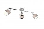 KINKIET PLAFON SPOT REFLEKTOR CHROM Z ABAŻUREM DO SALONU POKOJU SYPIALNI AROSA 812100306 TRIO