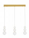 LAMPA LED ZŁOTA NOWOCZESNA DO SALONU GLAMOUR LUCES EXCLUSIVAS ADAN LE43213
