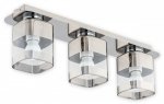 LAMPA SUFITOWA NOWOCZESNA CHROM SZKLANA CHROMS LEMIR