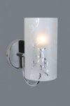 ITALUX RICO MBM1587/1A LAMPA KINKIET CHROM SZKLANY KLOSZ 