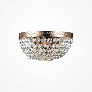MAYTONI Kinkiet Ottilia DIA700-WL-02-G patyna stare złoto z kryształkami glamour 