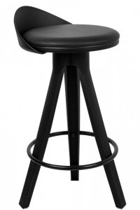 Krzesło barowe MILA 65 czarne