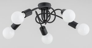 ALFA SOSNOWSCY FARTA BLACK 63237 LAMPA SUFITOWA NOWOCZESNA CZARNA