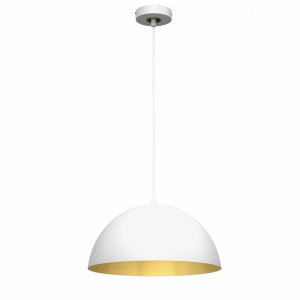 MILAGRO Lampa wisząca BETA WHITE/GOLD 1xE27 35cm