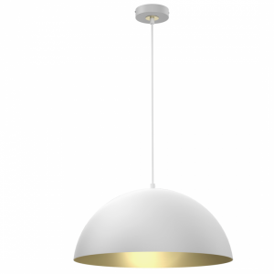 MILAGRO Lampa wisząca BETA WHITE/GOLD 1xE27 45cm