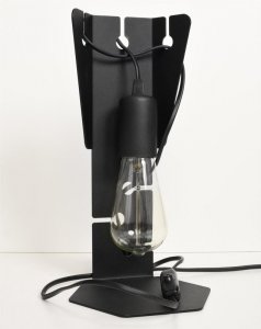 Lampa biurkowa ARBY czarna stal loftowa oprawa na stolik E27 LED SOLLUX LIGHTING