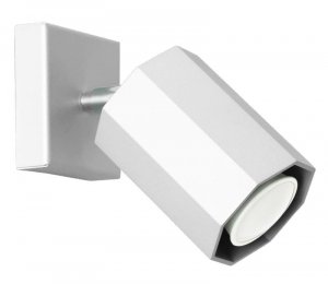 LAMPEX LAMPA Kinkiet Hex biały