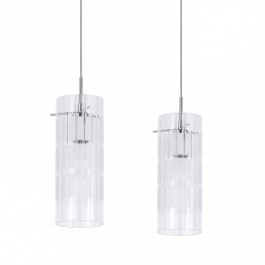 ITALUX MAX MDM1957-2 LAMPA WISZĄCA SZKLANE KLOSZE CHROM 