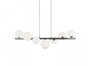 AZZARDO SYBILLA 7 PENDANT AZ2102 LAMPA WISZĄCA KULE CHROM ORYGINALNA 