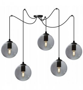 Lampa wisząca ze szklanymi kloszami - SPIDER PARIS 2290/5 LIGHT HOME