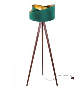 LAMPA PODŁOGOWA TRÓJNÓG ABAŻUR WELUROWY KOLORY MEDIOLAN LIGHT HOME LIGHT HOME
