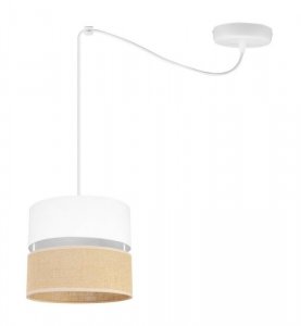 Lampa wisząca pająk, JUTA, regulacja, mały abażur, jedno źródło światła LIGHT HOME