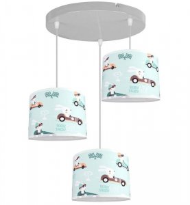 Lampa abażur dziecięca - CHILD 3005/3OW LIGHT HOME