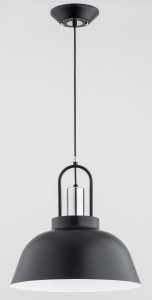 ALFA SOSNOWSCY MIRAVE 61312 LAMPA WISZĄCA METALOWA CZARNA Z CHROMEM  LOFT W STYLU INDUSTRIALNYM NOWOCZESNYM