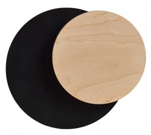 KINKIET DEKORACYJNY KOŁA LED NOWOCZESNY EMIBIG CIRCLE 1A BLACK
