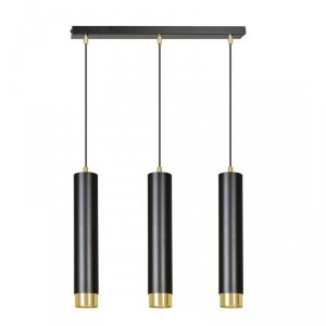 LAMPA WISZĄCA NAD STÓŁ DO KUCHNI JADALNI TUBA EMIBIG KIBO 3 BL/GOLD