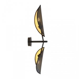KINKIET CZARNY DEKORACYJNY EMIBIG VENE K2 BLACK/GOLD