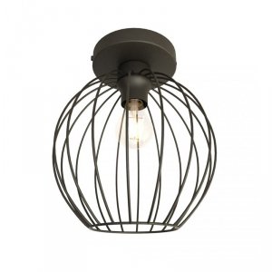 LAMPA SUFITOWA PLAFON CZARNY DRUCIANY NEST 1 BL oprawa oświetleniowa