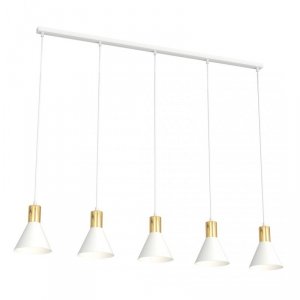 EMIBIG LAMPA WISZĄCA BIAŁO ZŁOTA NAD STÓŁ ROSA 5 WH oprawa oświetleniowa