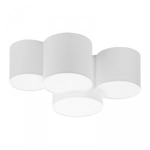 TK LIGHTING MONA WHITE LAMPA SUFITOWA 3442 PLAFON BIAŁY ŁĄCZONE ABAŻURY