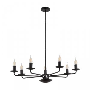 TK LIGHTING LIMAL 4613 LAMPA WISZĄCA ŻYRANDOL ŚWIECZNIKOWY CZARNY KLASYCZNY