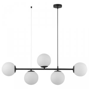 TK LIGHTING CELESTE 6219 LAMPA WISZĄCA CZARNA KLOSZE KULE BIAŁE
