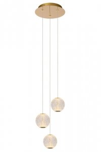LAMPA WISZĄCA ZŁOTA DEKORACYJNA KULE LUCIDE CINTRA 13499/13/60
