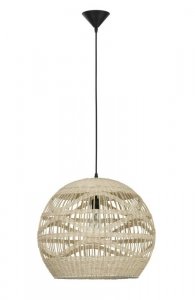 LAMPA WISZĄCA NATURAL EKO RATTANOWA DO SALONU JADALNI KUCHNI W STYLU BOHO LUCES EXCLUSIVAS REYNOSA LE42946