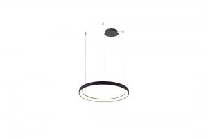 AZZARDO AZ5016 AGNES PENDANT 48 DIMM CCT SWITCH  LAMPA WISZĄCA KOŁA RINGI CZARNA ŚCIEMNIALNA ZMIANA BARWY ŚWIATŁA