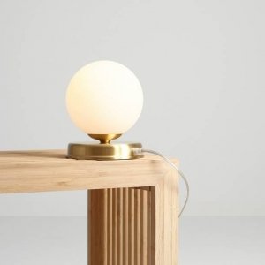 ARTERA MOSIĘŻNA LAMPKA STOŁOWA BALL TABLE SMALL BRASS