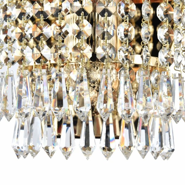 MAYTONI Palace DIA890-WL-01-G kinkiet kryształowy mosiądz z kryształkami zdobiony