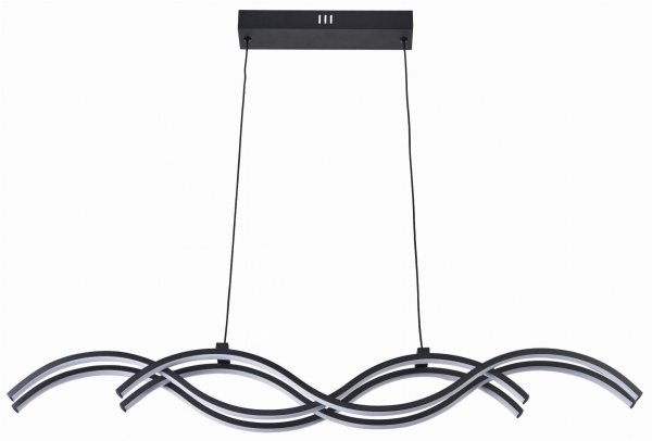 REALITY ARUBA 341801-30 LAMPA LED CZARNA NOWOCZESNA FALA DO SALONU JADALNI  SYPIALNI
