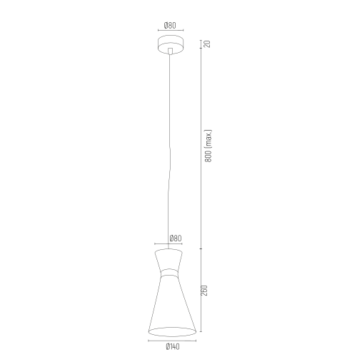 ARGON ARGON LUKKA 3896 LAMPA WISZÄCA 1 PĹ. CZARNY STRUKTURA, EL. CHROMOWANE