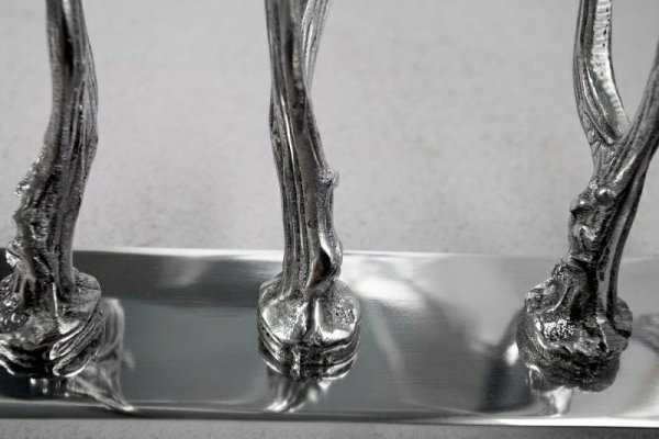INVICTA wieszak DEER 50 cm srebrny - stop aluminiowy
