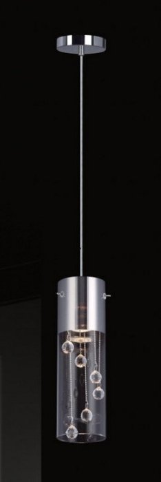 ITALUX CORDEL MDM1835-1 LAMPA WISZĄCA SZKLANA OZDOBNA GLAMOUR CHROM