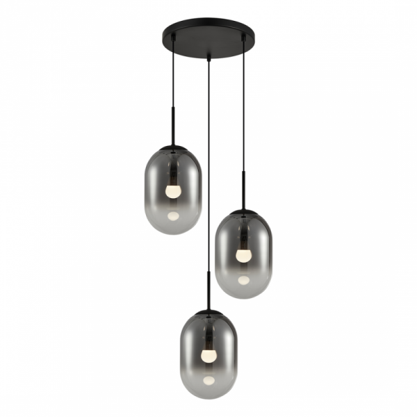 MILAGRO ML0320 Lampa wisząca ALIAS BLACK 3xE14 koło